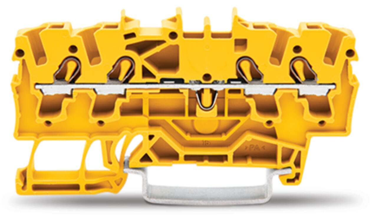 2002-1406 Operating Tool Conductor Terminal Block, 800 V, 24 A, 22 to 12 AWG Wire, 1 Poles, DIN Rail Mount