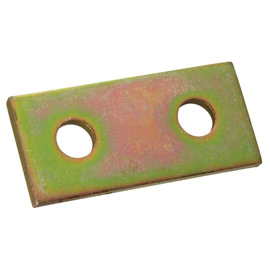 AB206 Superstrut 200 Splice Flat Plate Fitting, 2 Holes, 3-1/2 in L x 1-5/8 in W x 1/4 in THK, Steel