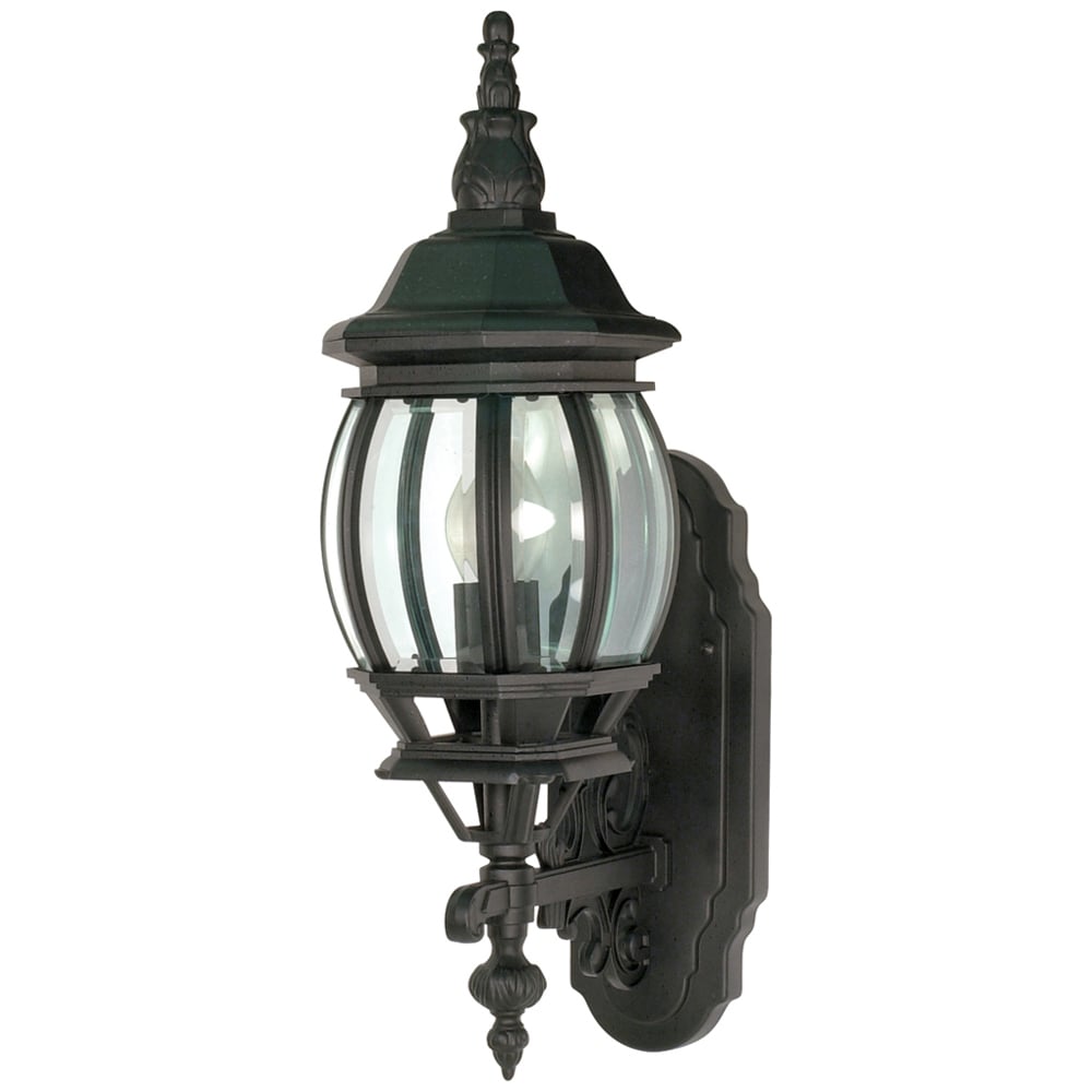 60-887 Central Park Small Transitional Outdoor Wall Lantern, 100 W, E26 Incandescent Lamp, A19 Shape