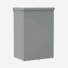 Screw-Cover Drip-Shield Type 3R With Knockouts, 18x12x4, Gray, Steel
