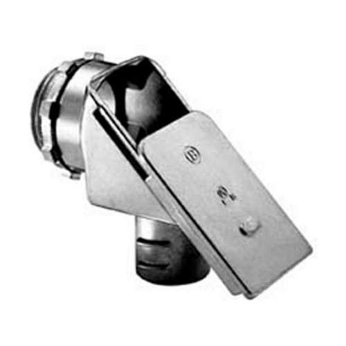 93-DC2 Bridgeport Screw-In Connector, 2 in Trade, For Use With Flexible Metal Conduit, Die Cast Zinc, Ball Burnished/Mirror Smooth