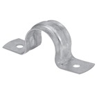 3/4 Inch, Two Hole Rigid Conduit Strap, Galvanized Steel, Max EMT Diameter 1.05 Inch, Hole Size 3/16 Inch, CSA Certified