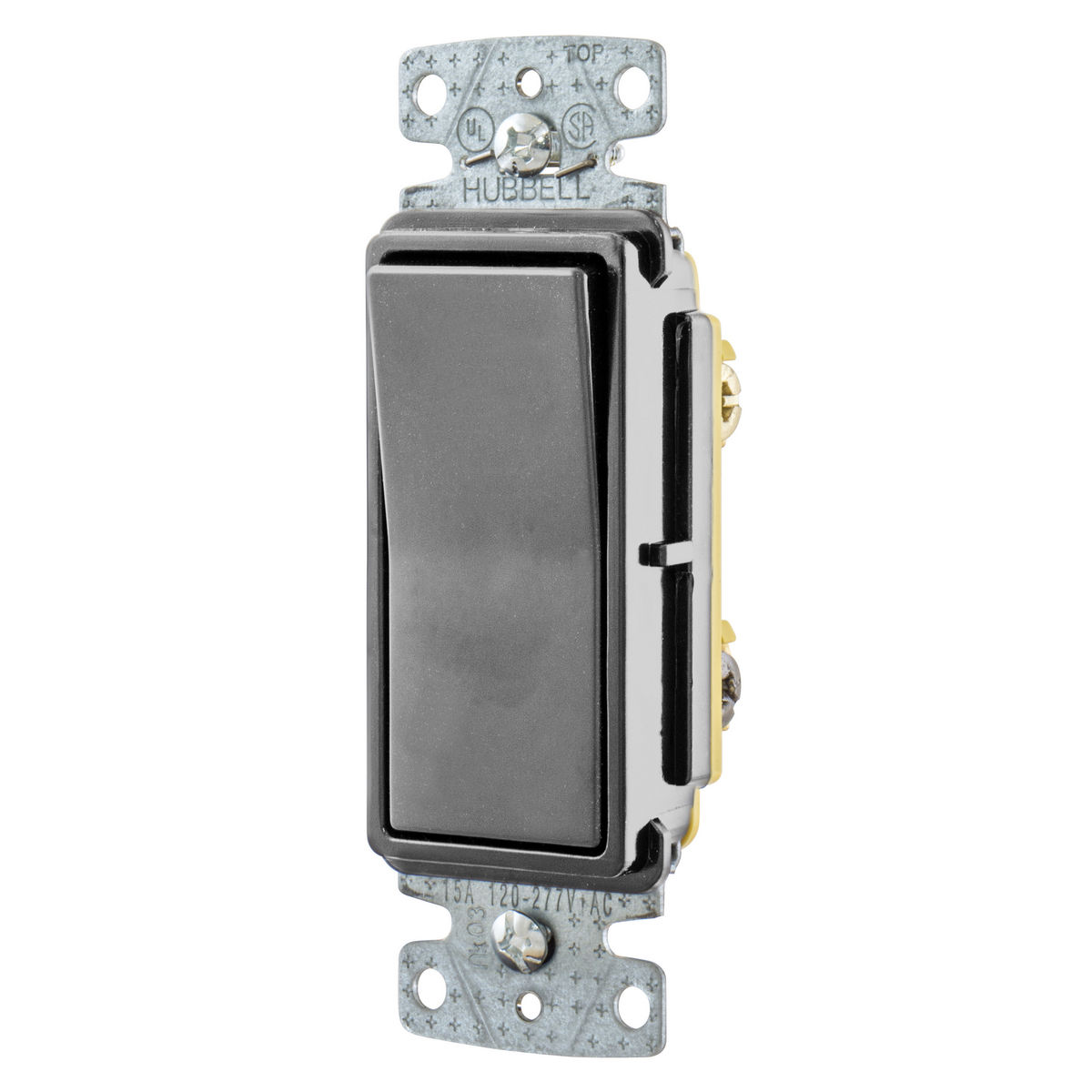 RSD315GY Decorator Self-Grounding Standard Decorator Switch, 120/277 V, 15 A, 4155 W Power Rating, 2 Position Contact