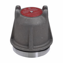 GUA047 Condulet Dome Cover, 2 in, Copper-Free Aluminum, Natural