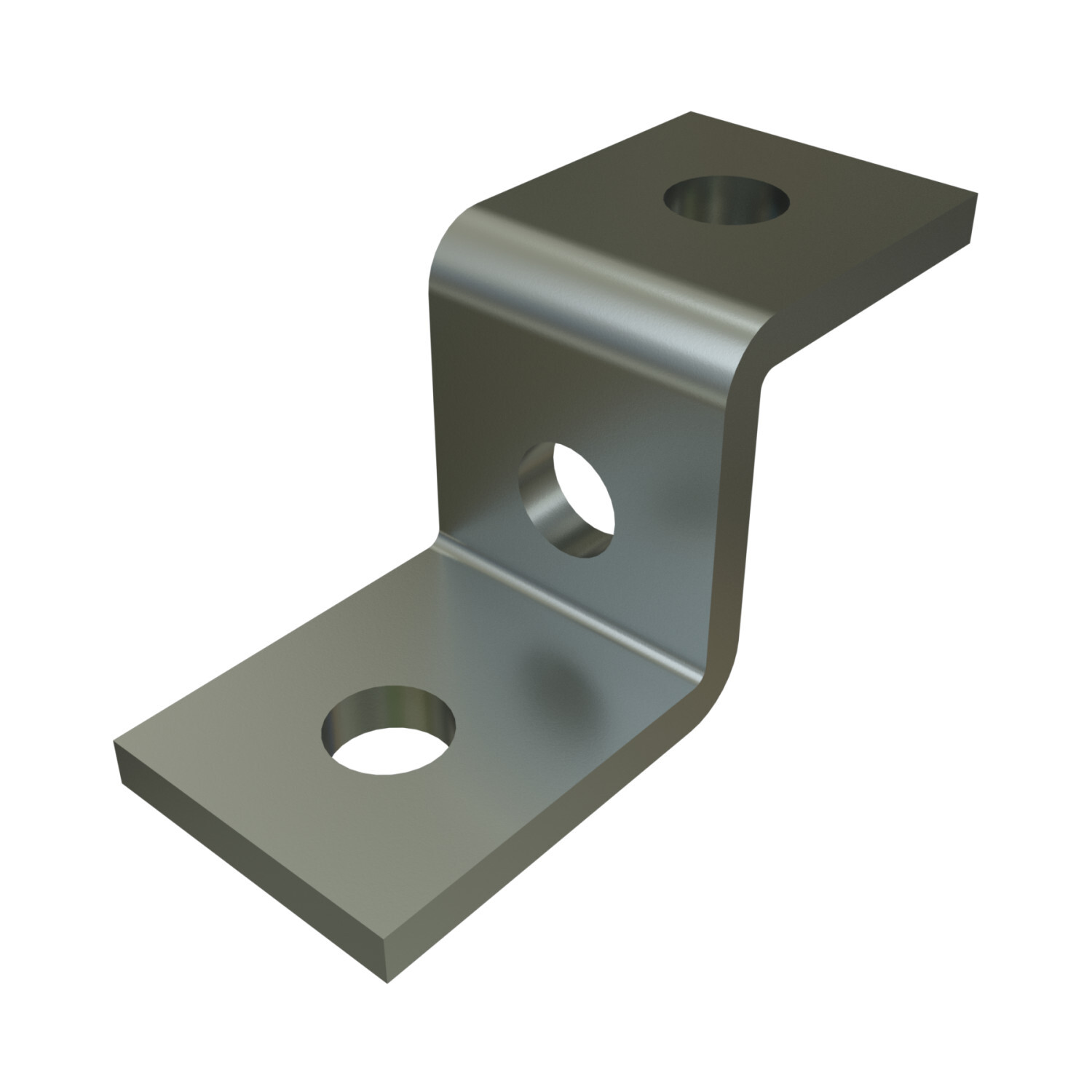 P1045-EG Channel Z-Shaped Fitting, 3 Holes, 1-5/8 in W, For Use With 1-5/8 in W Series Channel, HRPO Steel