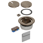 IN BOX cover kit. recessed receptacle and low voltage keystone for new concrete. Installs in Arlington's FLBC4500 and FLBC4502 box. Non metallic. Color Brown.