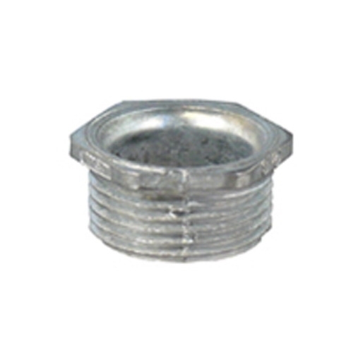 Metal Rigid Conduit Bushed Nipple; 3/4 Inch, MNPT, Die-Cast Zinc