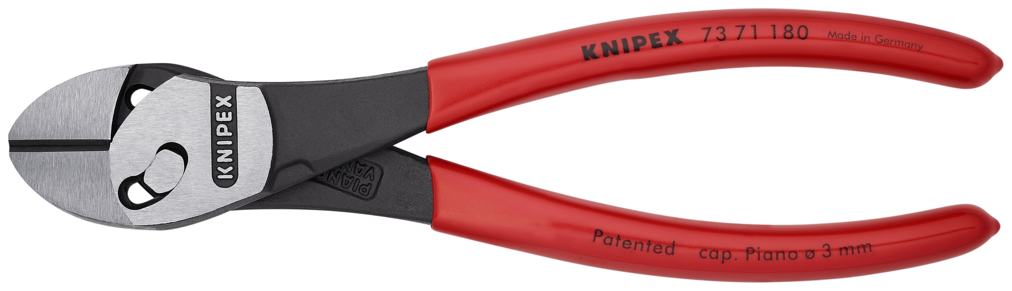 Twinforce Diagonal Super Cutters, 7 1/4 in., Plastic Coating