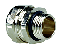 Nickel plated brass ISO connector M20 strt