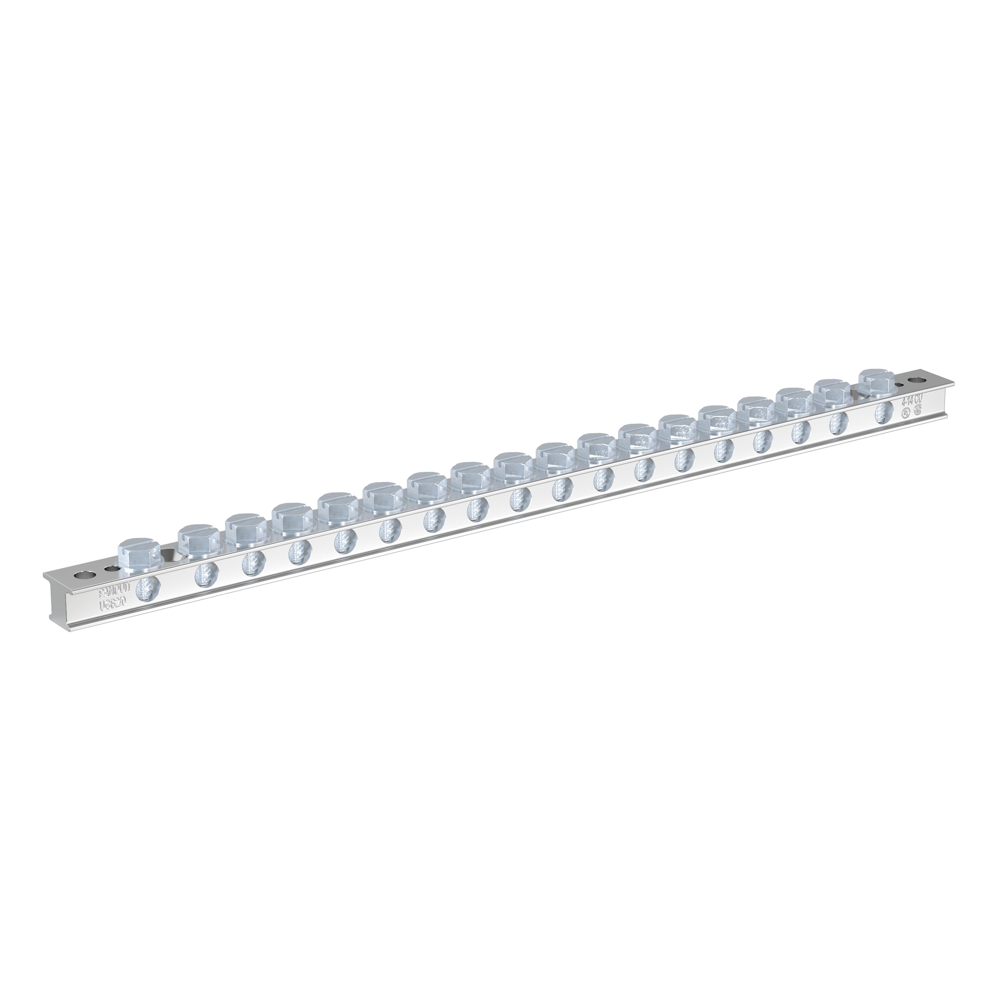 UGB2/0-414-18 StructuredGround Universal Grounding Bar, 11.64 in L x 0.62 in W x 0.48 in H