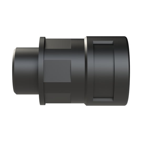 BVND-M207GT PMA Reinforced Straight Conduit Connector With Universal Safety Clip, NW17 Trade, M20x1.5 Cable Openings, For Use With PMAFLEX, Pro, Smart Line and Nylon Flexible Conduits, Polyamide 6