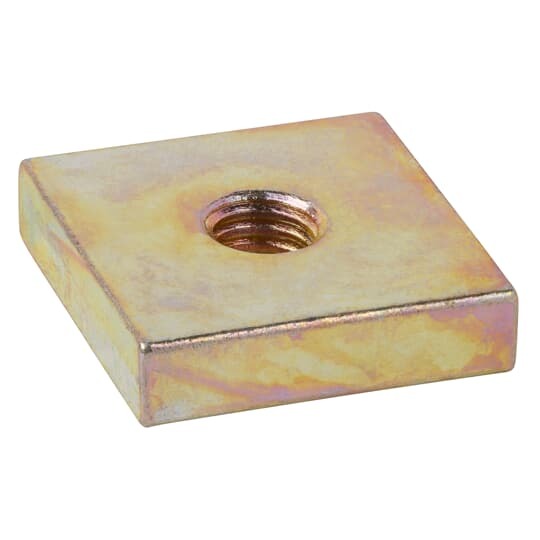 B-914-1/4 Kindorf Square Nut, 1/4-20 Thread, 3/16 in THK, 3/16 in H x 1-1/4 in W Head Size, For Use With All Channels, Steel