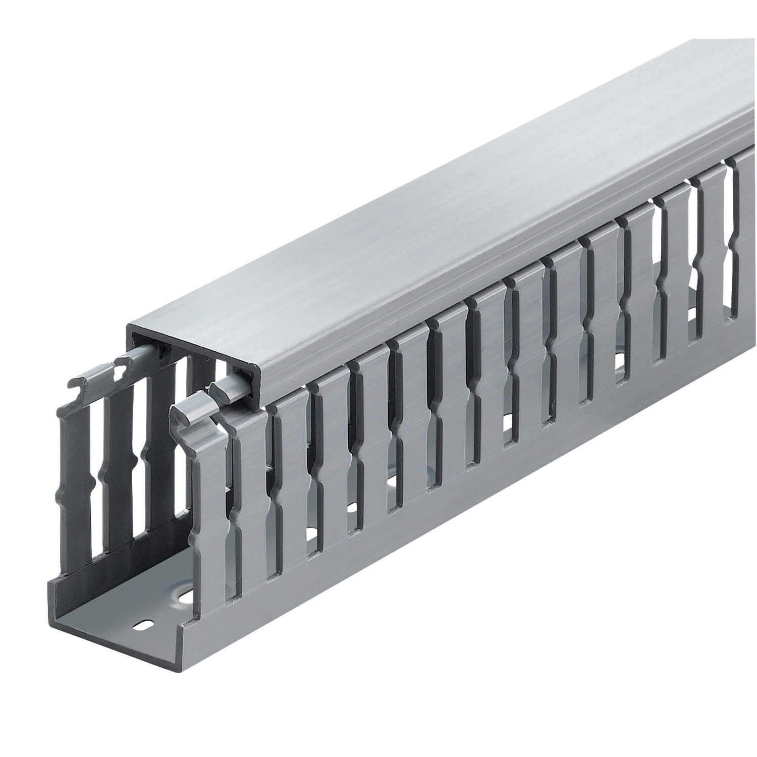 TY4X2NPW6 Ty-Duct Slotted Wall Wiring Duct, Narrow Slot, 4 in W x 2 in D, PVC