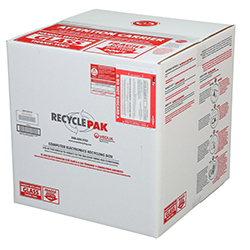 SUPPLY-061 RecyclePak Large Electronic Recycle Box, 70 lb Capacity, 22 in L x 22 in W
