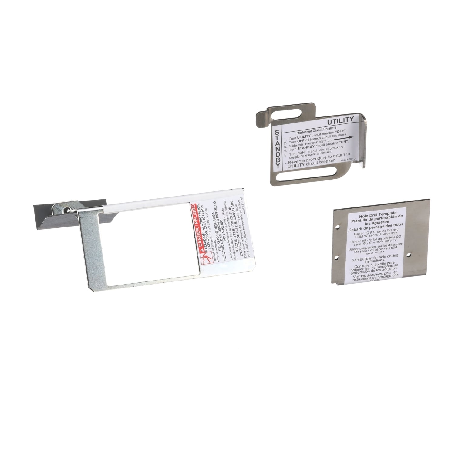 HOMCRBGK1C Homeline Load center accessory, Homeline, interlock kit, generator circuit breaker, low amp, outdoor, clam packaging