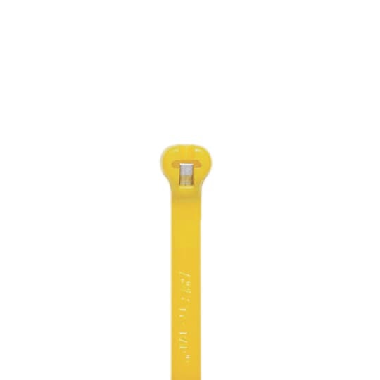 TY46M-4 Ty-Rap Cable Tie With Identification Tag, 7.24 in L x 0.189 in W x 0.055 in THK, Yellow, Nylon/Polyamide 6.6