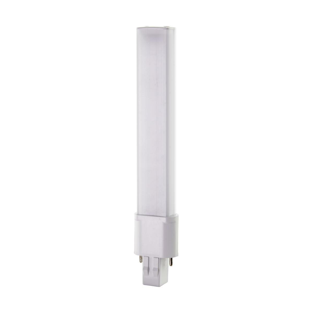 S28725 Type B Ballast Bypass Non-Dimmable LED Lamp, 6 W, GX23 Lamp, PL Shape, 600 Lumens