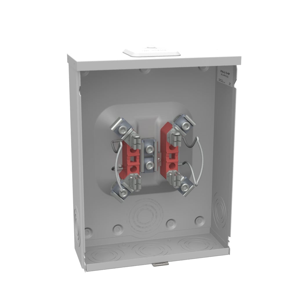 U7040-XL-TG-HSP 4 Term, Ringless, Small Closing Plate, Triplex Ground, Stainless Steel, Hasp