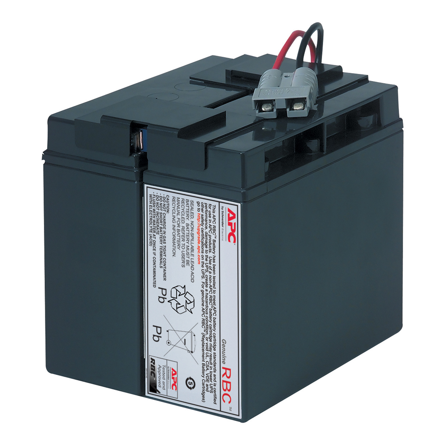 APC Replacement Battery Cartridge, VRLA battery, 17Ah, 12VDC, 2-year warranty