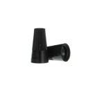 Twist-on Wire Connector, Black, high temperature wire connector wire range #22-#14.  Made of rugged, thermoplastic polymer material 150 Degree C (302 Degree F) rated.   Approved for circuit and fixture type connections up to 300 V only.  For copper conductor only.  Package of 1000 pieces.