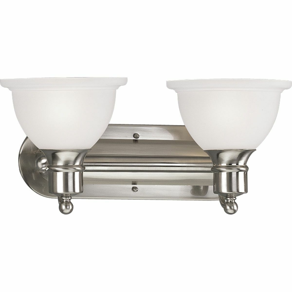 P3162-09 Madison Transitional Bath and Vanity Light, (2) A19 Lamp, 120 V AC, Nickel Plated Housing