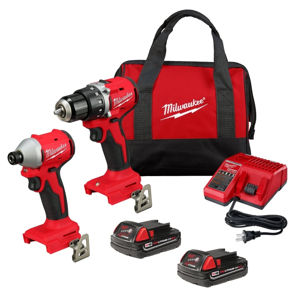3692-22CT Compact Brushless Drill Driver Tool, 18 V, 2 Ah Battery Lithium-ion Li-Ion Battery, Metal Chuck Type, 1/2 in Chuck Size, 5.7 in Length, 7.95 in Height, 2.2 in Width, 1700 rpm Speed, 550 in-lb Torque