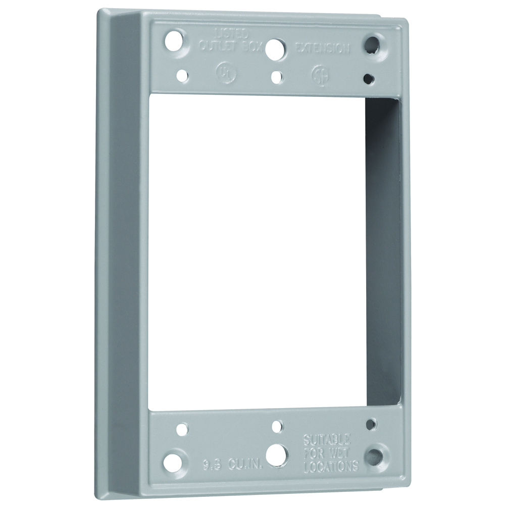 WPEX1 One Gang Extension Ring, Gray