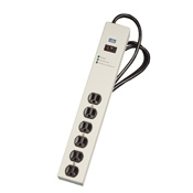 5100-IPS Type 3 Heavy Duty Surge Protective Strip With Switch, 125 V AC, 15 A, 6 Outlets, 6 ft L Cord