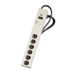 1449 3rd Edition, 515R, 125 Volt 15 Amp Surge Protected, 6-Outlet Strip w/Switch, 1330 Joules, 6 Feet 14-3 SJT Cord Length, Aluminum Housing - BEIGE