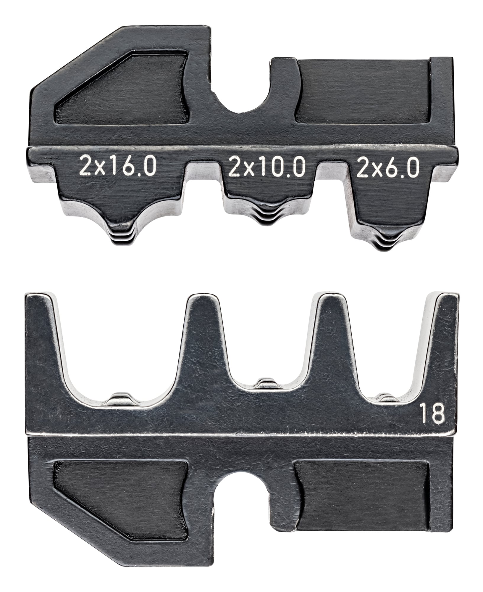 97 49 18 Crimping Die, 6 sq-mm, 10 sq-mm, 16 sq-mm, 10 AWG, 8 AWG, 6 AWG, Ball Bearing Steel