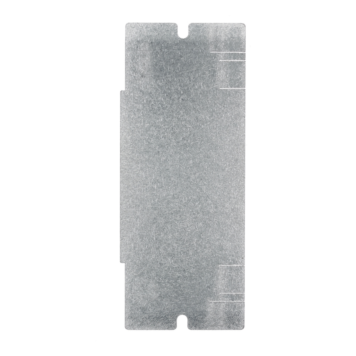 FBMPBNK Blank Stamped Standard Mounting Plate, 5.01 in L x 2.04 in W, 2/4/6 Gangs, Galvanized Stamped Steel