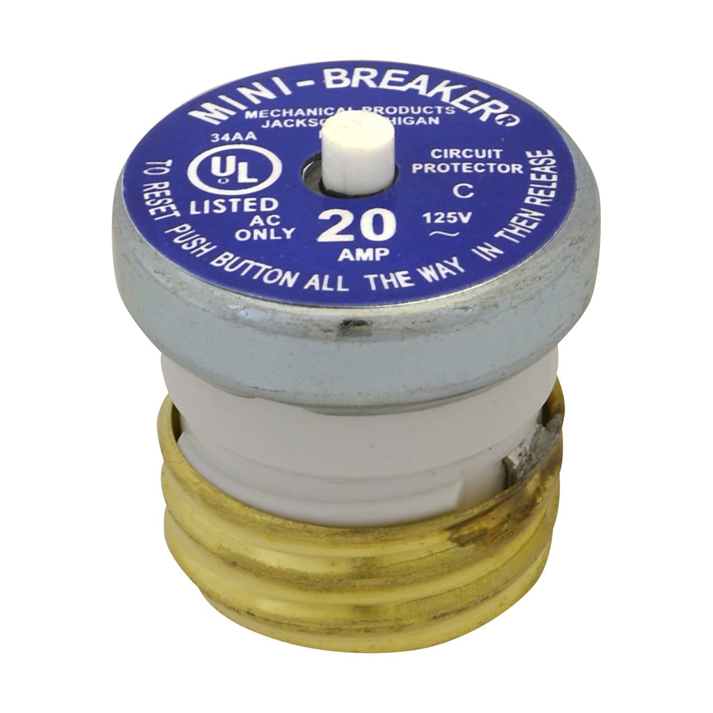BP/MB-20 Bussmann Series Mb Plug Fuse, 20 A, 125 V