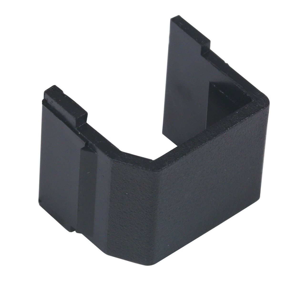SFBB10 Keystone Standard Blank Connector, Snap-Fit Mount, 1000 V RMS/1414 V DC, 100 Ohm Contact Resistance, Plug-N-Play Connection, Black