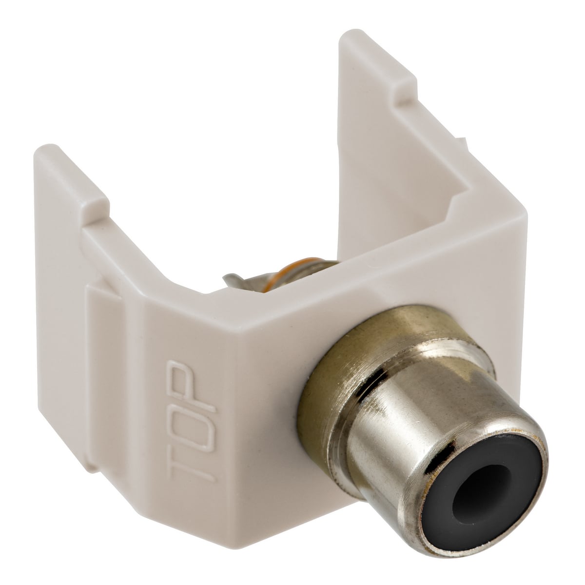 SFRC Data Keystone Standard RCA Connector, Solder Coupler Connector