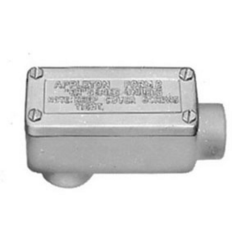 ERLB75 Unilets LB-Style Dust-Ignitionproof Explosionproof Conduit Outlet Box With Cover, 3/4 in, Triple Coated