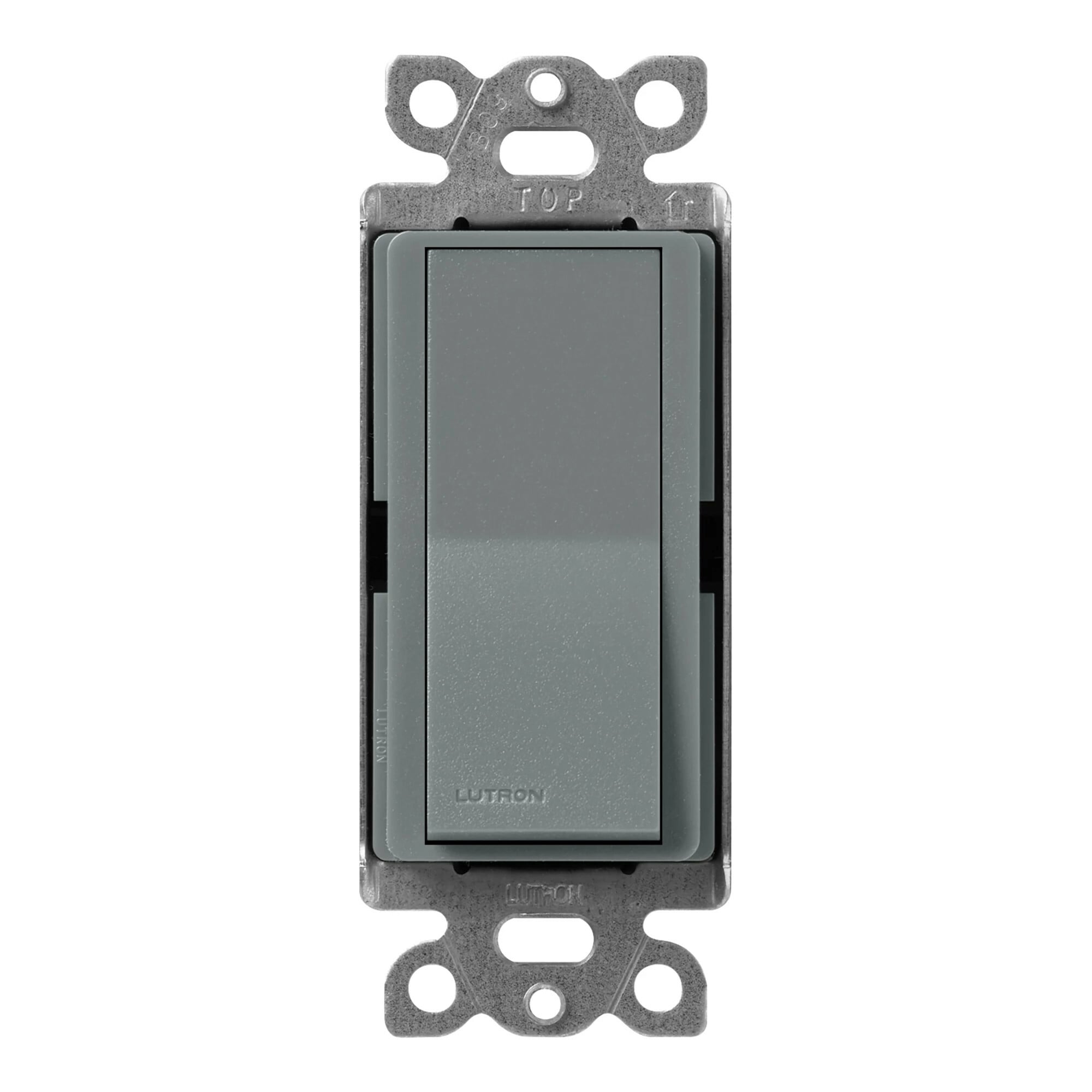 SC-3PS-SL Claro On/Off Rocker Switch, 15 Amp, 1 Pole/3-Way, Satin, Slate