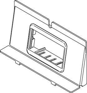 WTB-2-RT Unassembled Communication Bracket, Steel