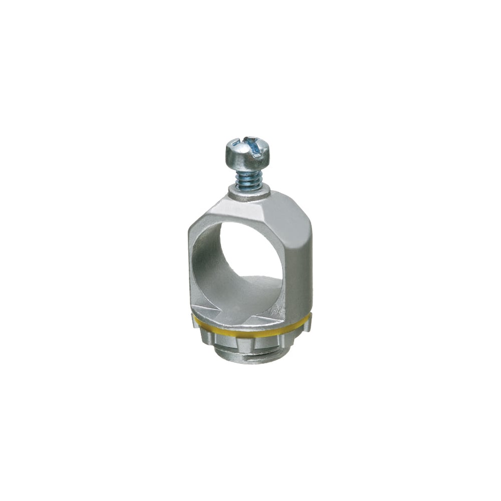 FS50 InBox Non-Metallic Weatherproof Box Holder, 1/2 in Trade, 1.55 in L x 1-1/8 in W, Die Cast Zinc, Silver