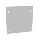 Blank Flush Cover Type 1 10x10 Screw Cover ANSI 61 Gray Steel Flange 3/4 Inch on All Sides