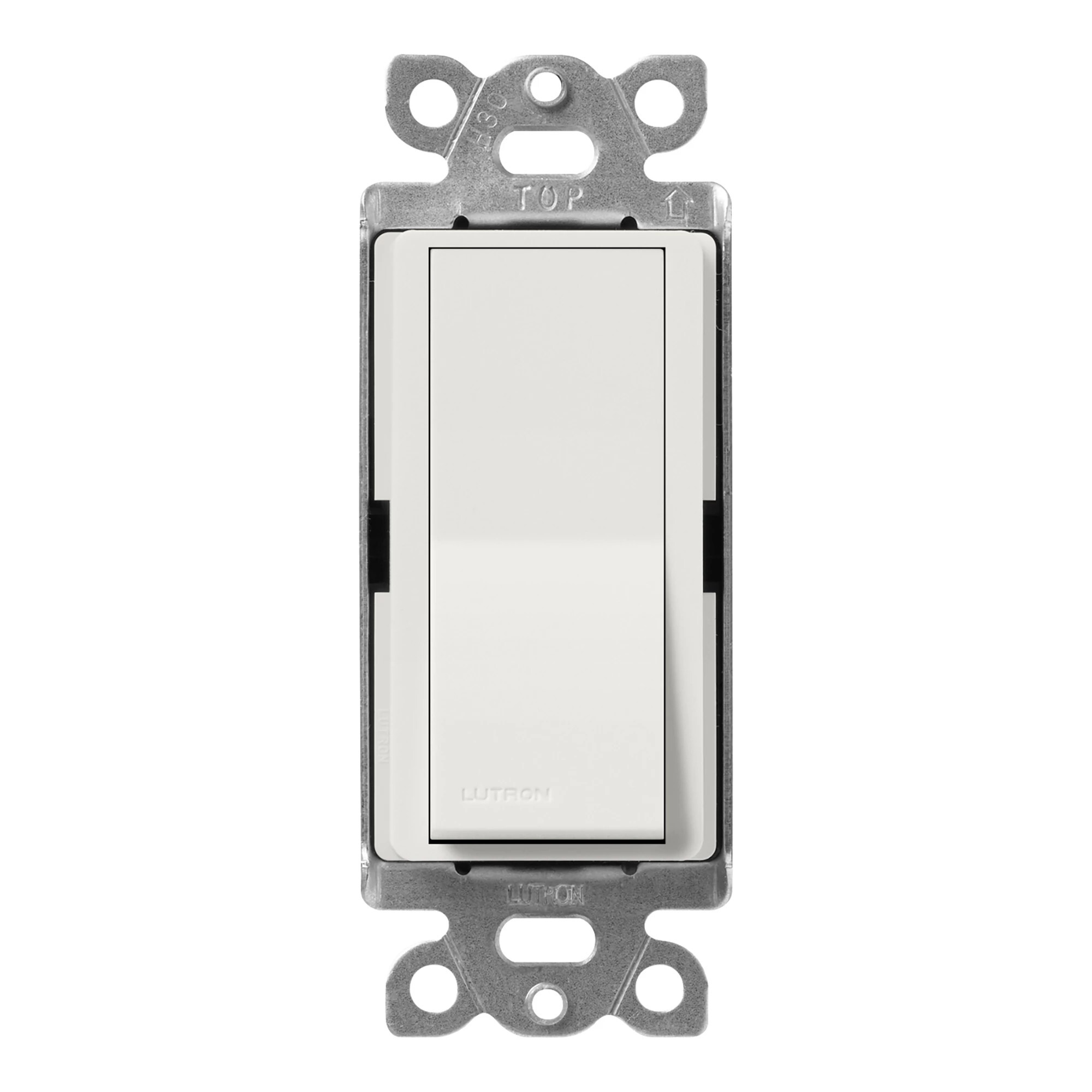 SC-4PS-LG Claro, On/Off Rocker Switch, 15 Amp, 4-Way, Satin, Lunar Gray