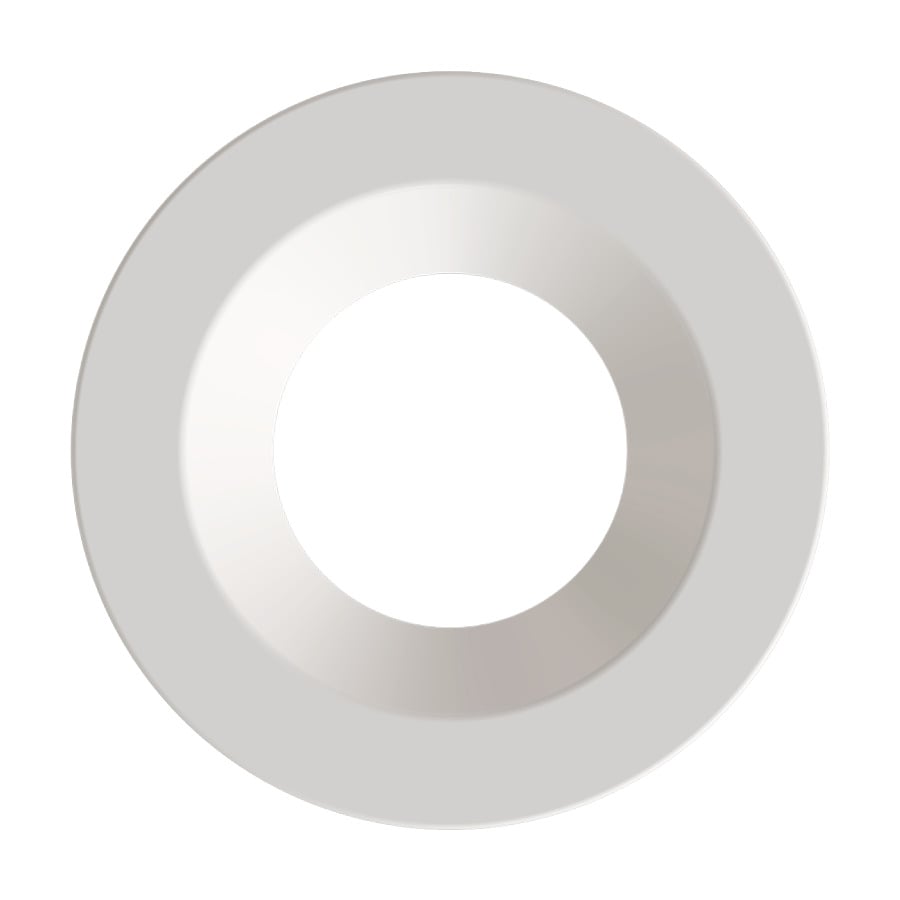 HAT4RW 4 in Round Downlight Color Trim, 2-5/16 in Dia Inside x 4-7/8 in Dia Outside, LED Lamp, For Use With HALED, Metal