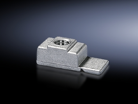 4163000 Threaded Block, For Use With TS, SE Series Enclosure, Rails, M8 Thread, Die Cast Zinc