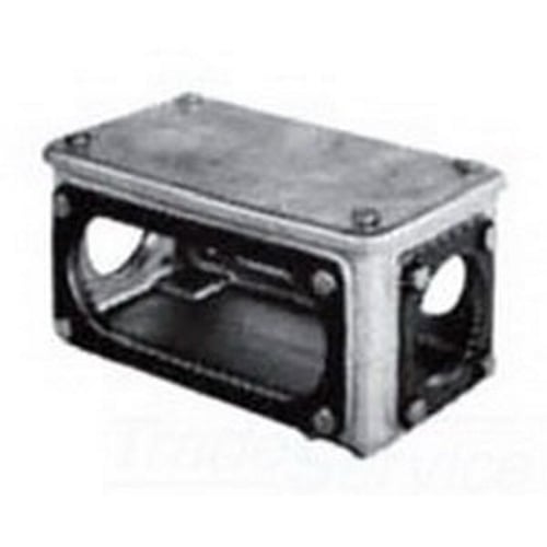 Unilet; RS Series Junction Box; Zinc Electroplate, Chromate and Epoxy Powder-Coated Malleable Iron RS Box and Cover, Composition Fiber Gasket