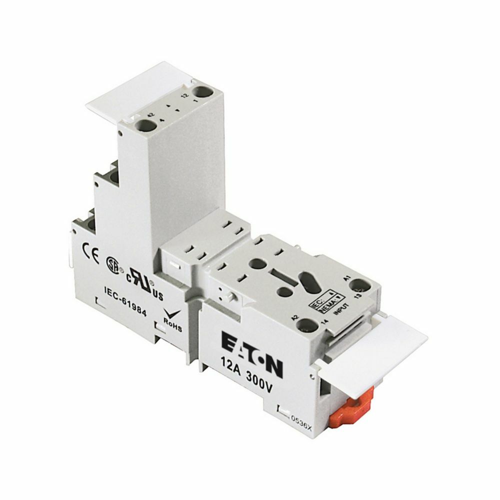 D2PAP Size B Module Relay Socket, 300 V AC, 10 A, For Use With D2PR4 and D2PF4 Relay