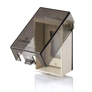 T5979-W Non-Metallic Raintight Telescoping While-In-Use Cover, 6.59 in L x 3.3 in W x 3-3/4 in D, Duplex/Single Receptacle Cover, Thermoplastic