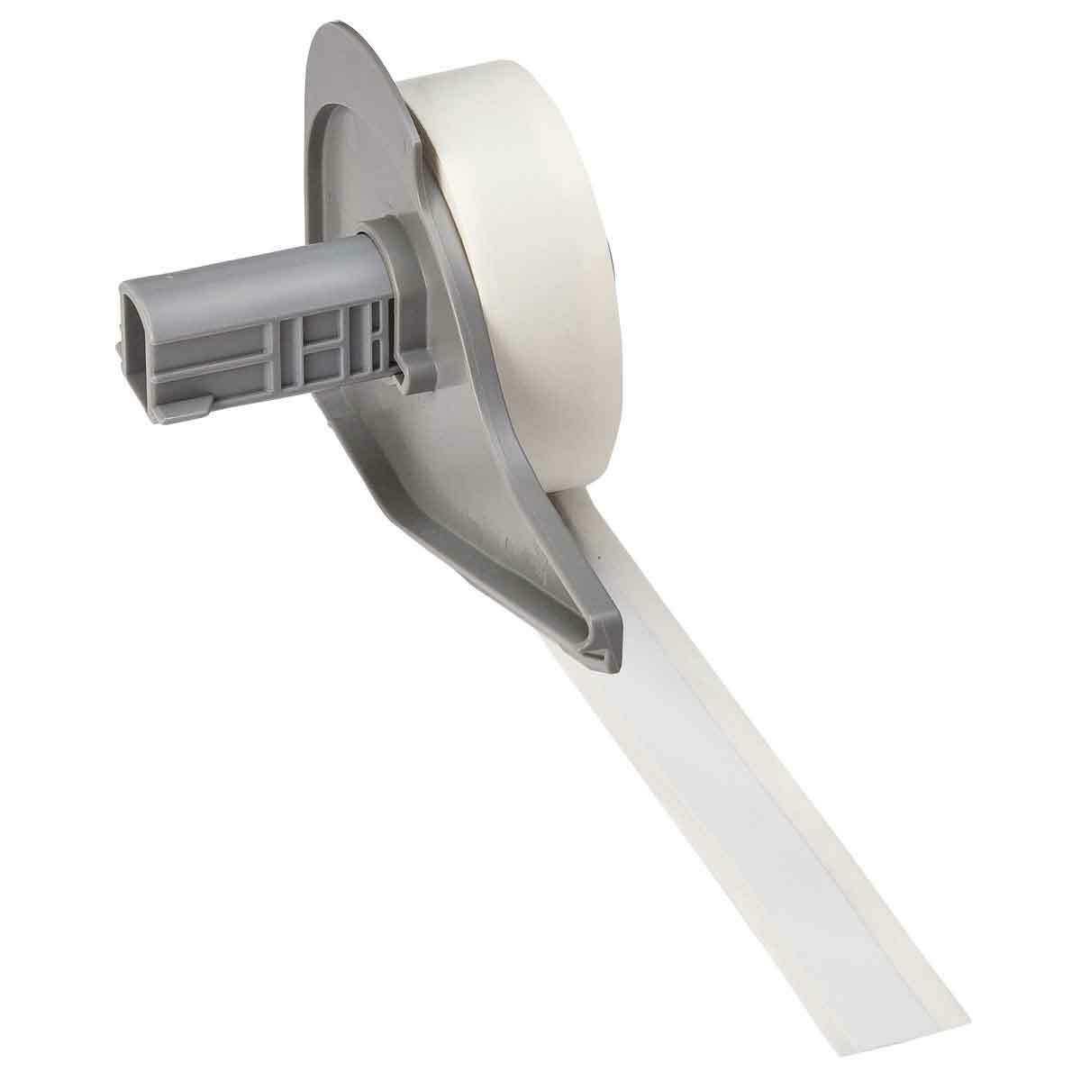 M7C-500-595-WT All Weather Permanent Adhesive Label Tape, 50 ft L x 0.5 in W, White, Vinyl
