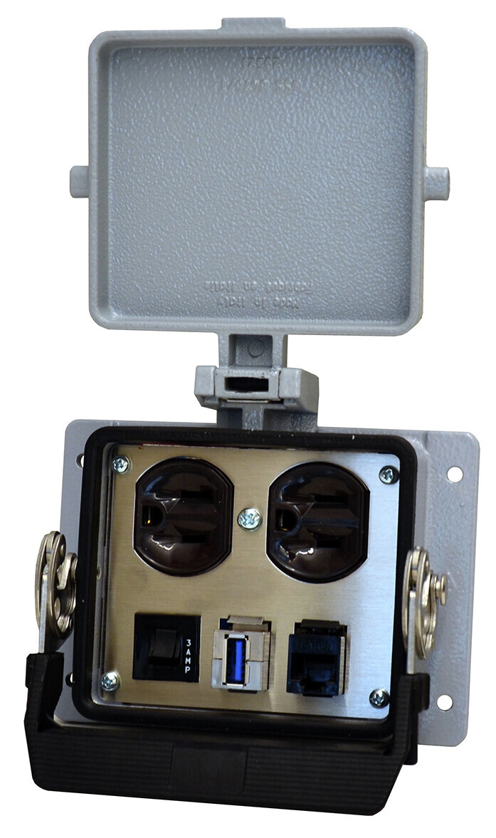 8000-100/1000-357 Bulkhead Interface Port, 3 Amperage