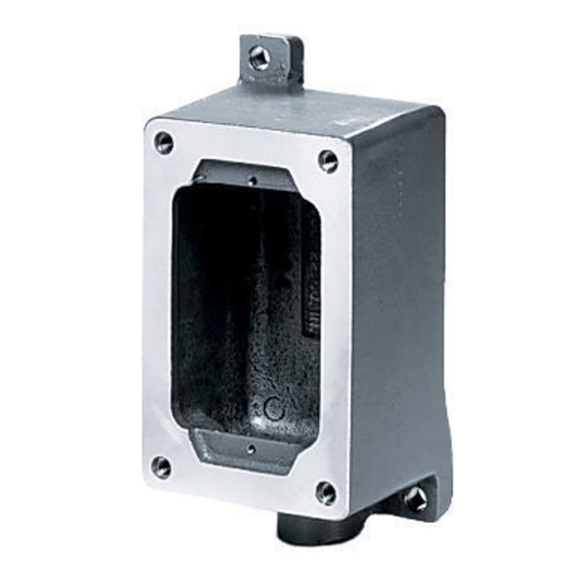 SWB1 1-Outlet, Explosionproof Splice Screw Mount Back Box With 1/2 in NPT Hub Knockout, -40 to 75 deg C, Cast Aluminum