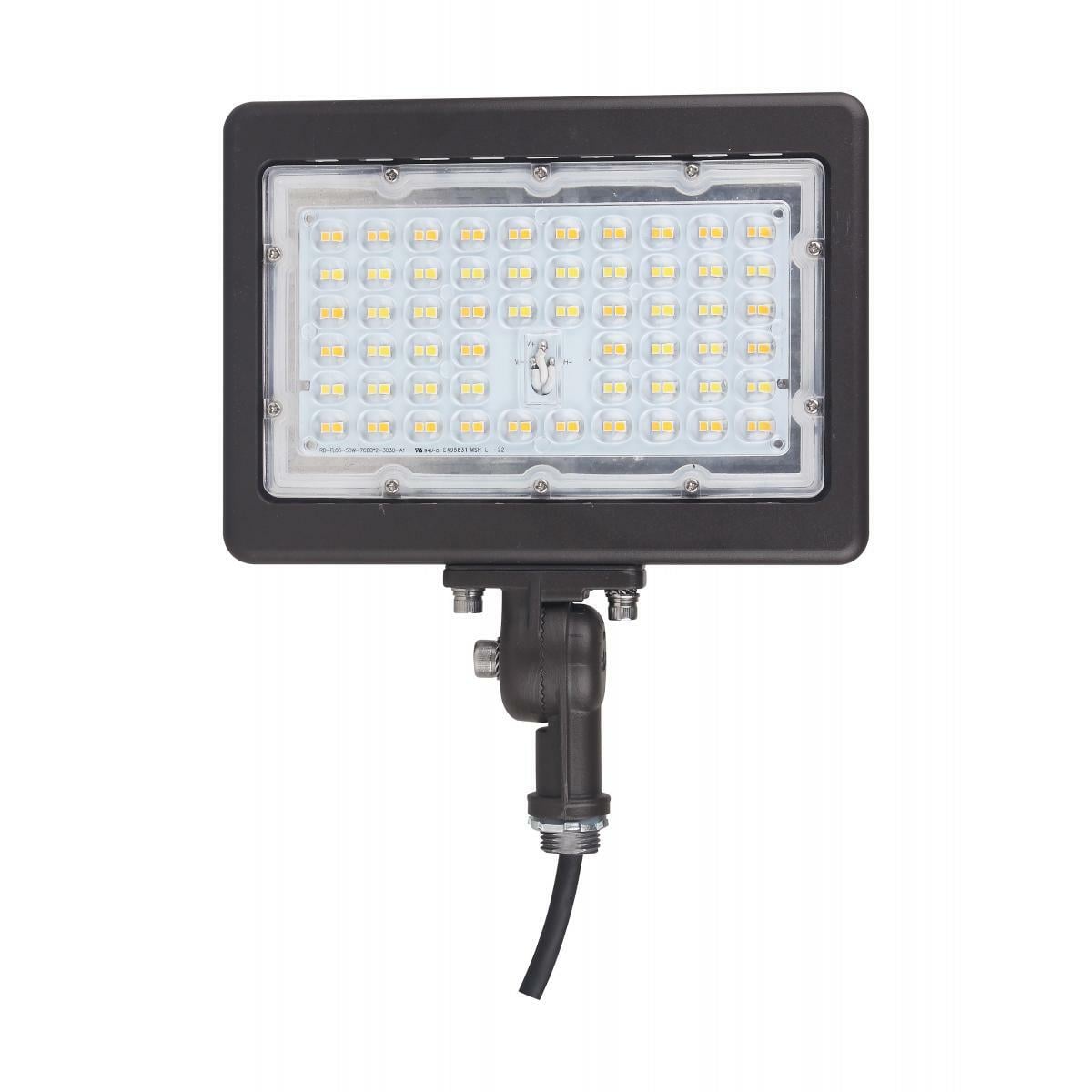 65-618 Nuvo LED Flood Light, LED Lamp, 90 W Fixture, 120 to 277 V AC, Bronze Housing