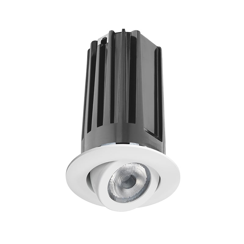 2LEDTRIM G2 SQ 27K 90CRI NFL WWH Generation 2 Narrow Flood Downlight Trim Module With White Trim Ring, 2-5/8 in Ceiling Opening, 120 V AC
